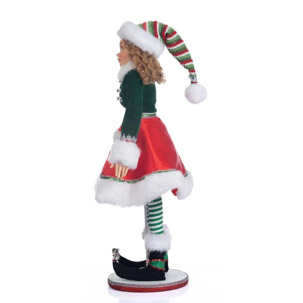 Katherine's Collection Christmas - Peppermint Palace - Mint The Elf Girl Doll - 67cm