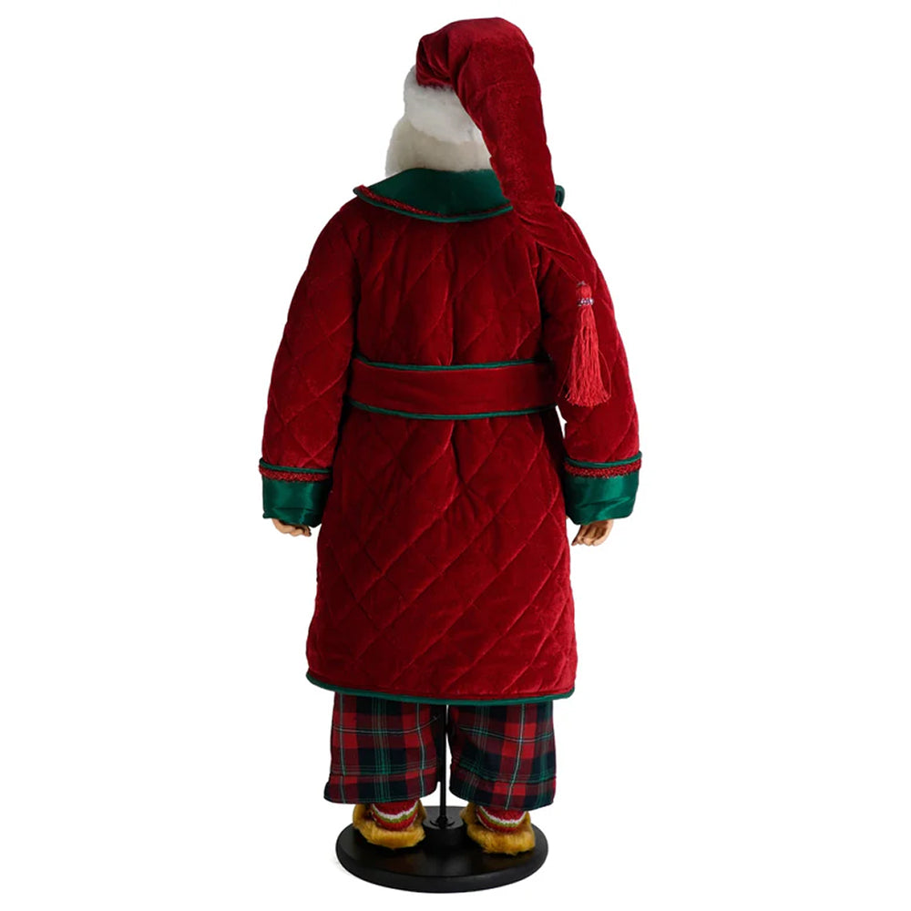 Katherine's Collection Kerst - Merry and Magnificent Christmas - Santa in PJs - 87cm