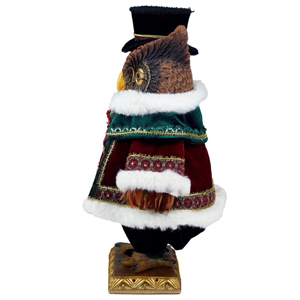 Katherine's Collection Kerst - Timeless Tidings - Mr Hoot Owl Tabletop - 43cm