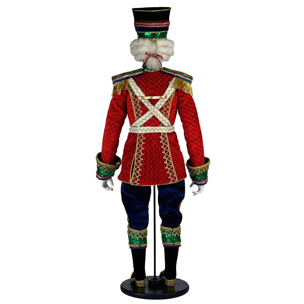 Katherine's Collection Kerst - Toy Soldier - Baron Wintermarch Doll - 94cm