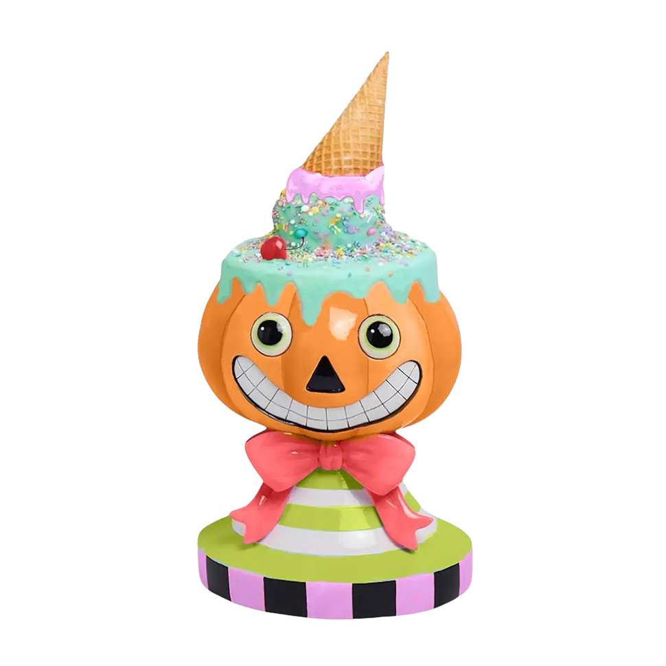 December Diamonds Halloween Decoratie - Smeltende IJs Pompoen - 46cm