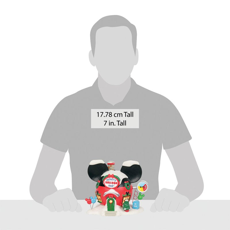 Department 56 Disney Village Christmas House - Mickey's Balloon Inflators - 20cm | Delivery ± 3 weeks