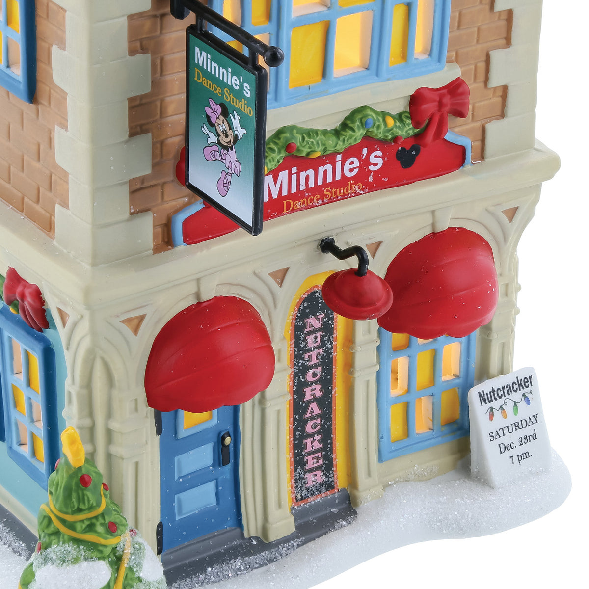 Department 56 Disney Village Christmas House - Minnie's Dance Studio - 20cm | Delivery ± 3 weeks