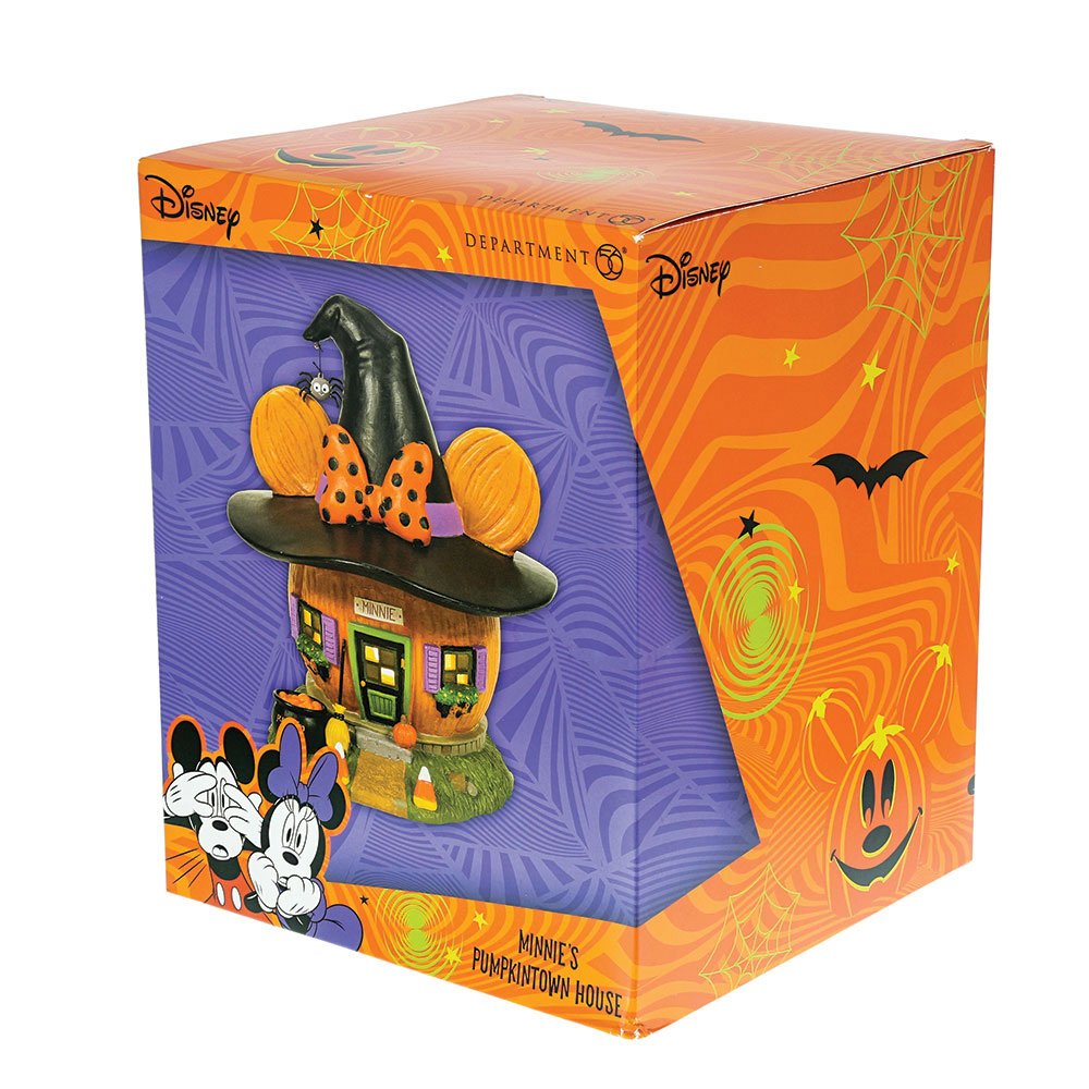 Department 56 Disney Village Halloween House - Minnie Mouse's Pumpkintown House - 20cm | Delivery ± 3 weeks