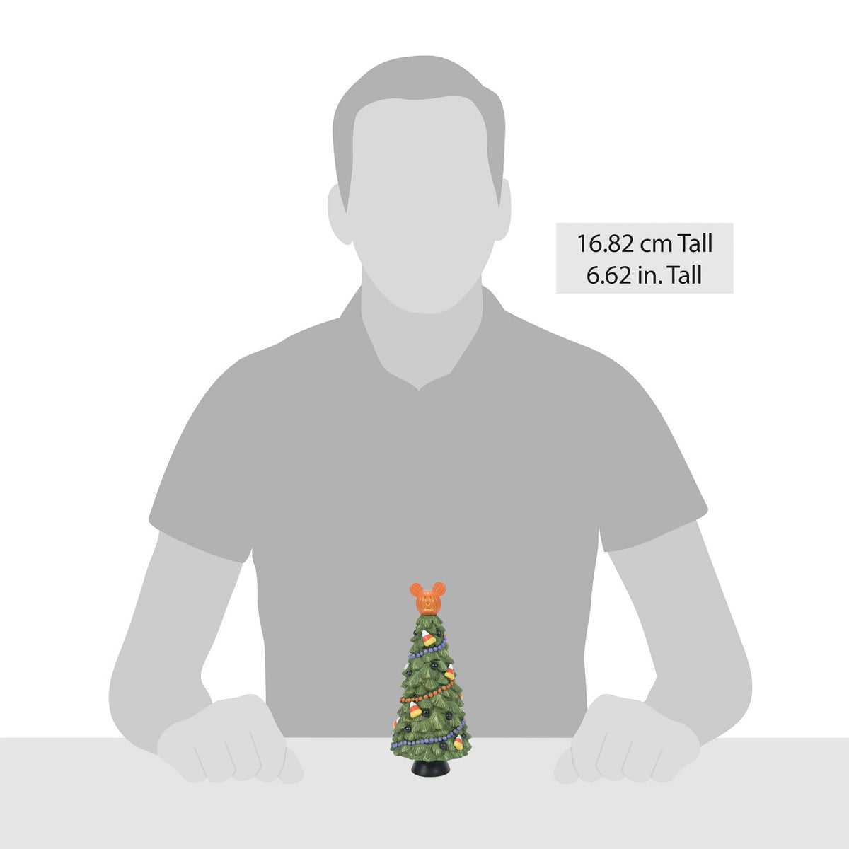 Department 56 Disney Village Halloween Decoration - Pumpkintown Tree - 17cm | Delivery ± 3 weeks
