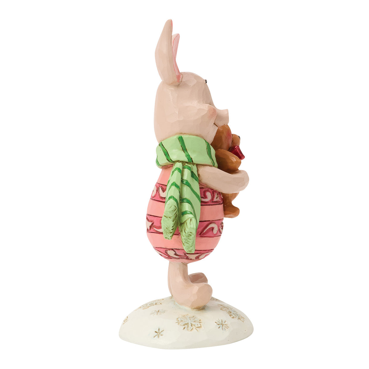 Disney Traditions by Jim Shore Christmas Figurine - Winnie the Pooh Piglet with Teddy Bear - 9cm | Delivery ± 3 weeks