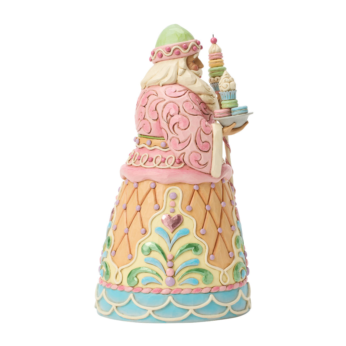 Jim Shore Heartwood Creek Christmas Figurine - Sweets Santa with Macaron Staff - 25.5cm | Delivery ± 3 weeks