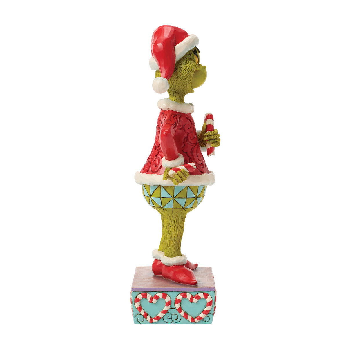 Jim Shore The Grinch Christmas Figurine - With Broken Candy Cane - 22cm | Delivery ± 3 weeks