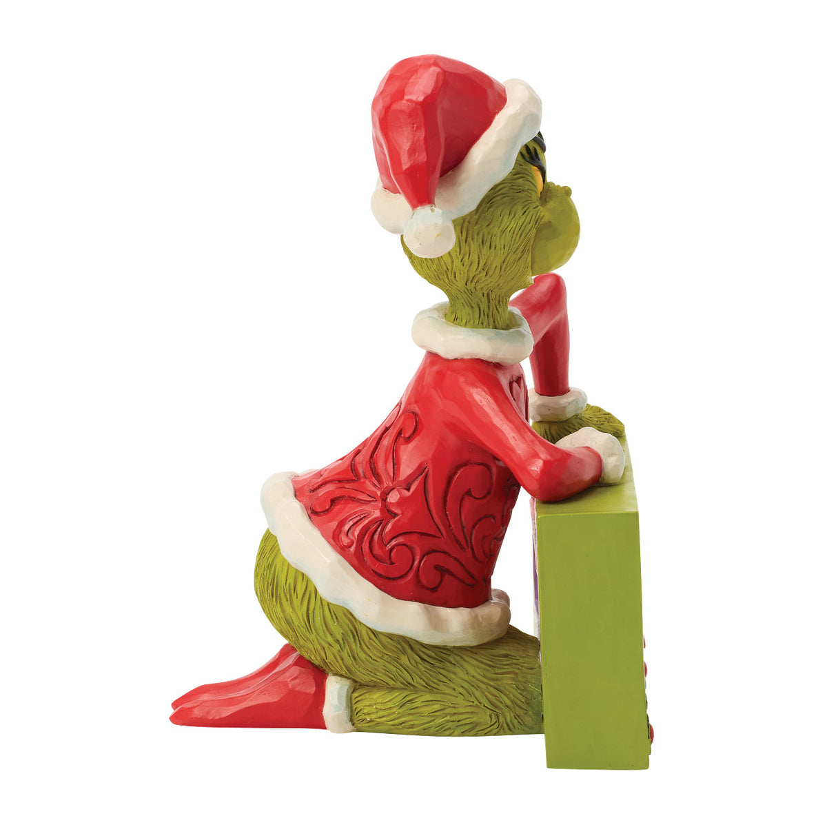 Jim Shore The Grinch Christmas Figurine - With Rotating Sign - 14.5cm | Delivery ± 4 weeks