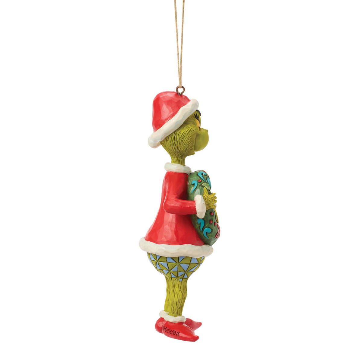 Jim Shore The Grinch Christmas Ornament - With Christmas Wreath 2026 - 13.5cm