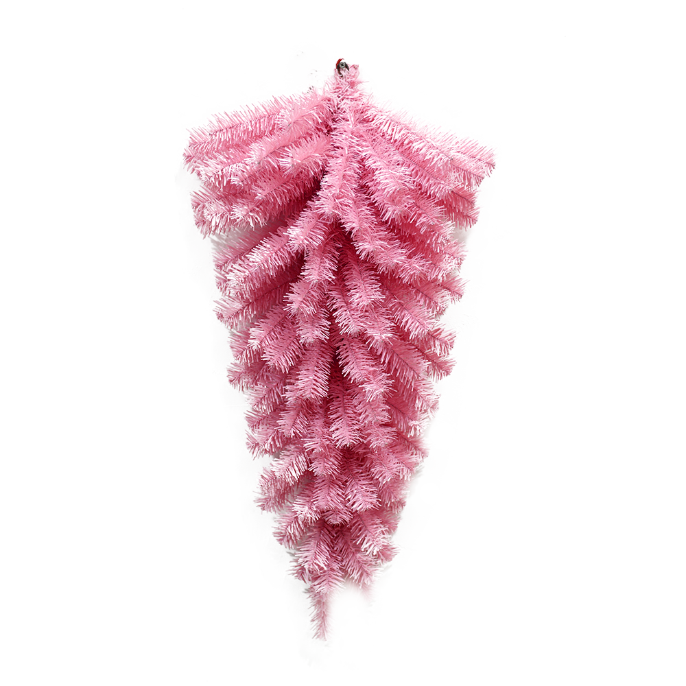 Viv! Christmas Tinsel Teardrop - Roze - 81 cm