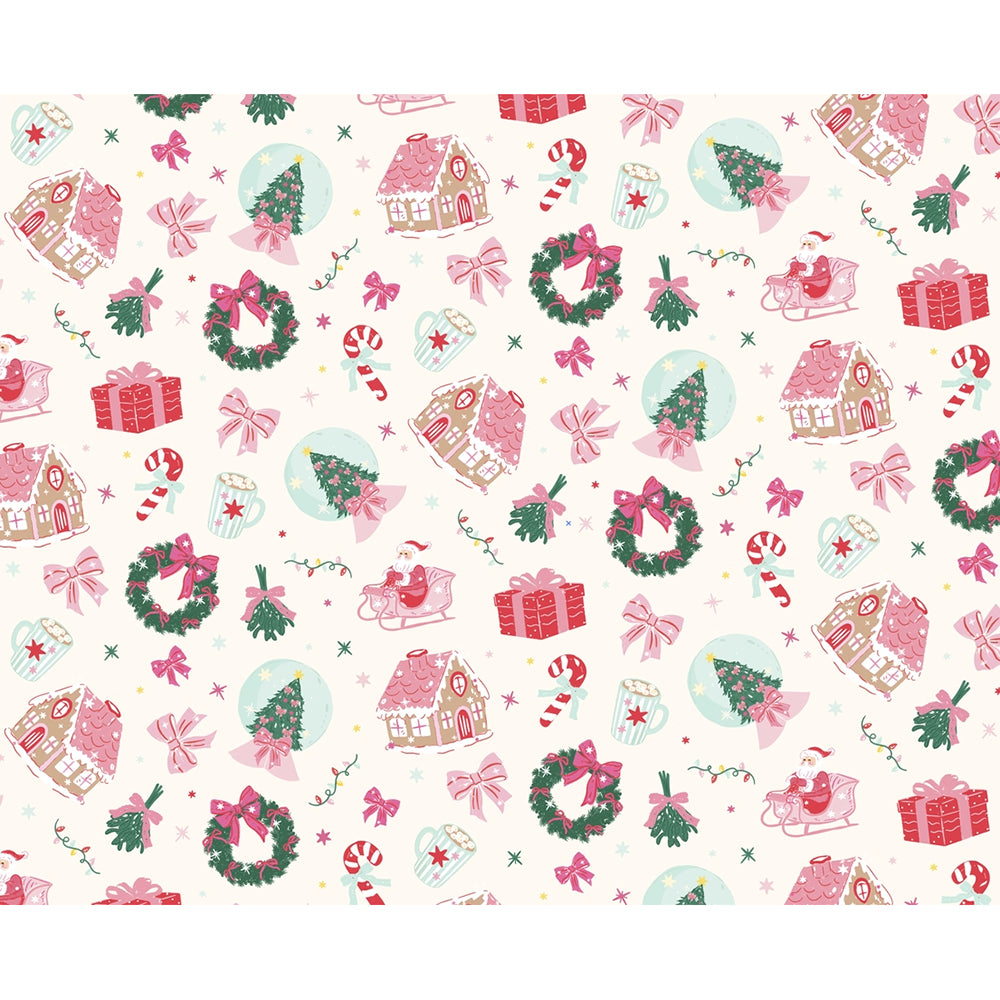 Rock Paper Scissors - Women's Christmas Pajama Set - Santa's Sugarplum