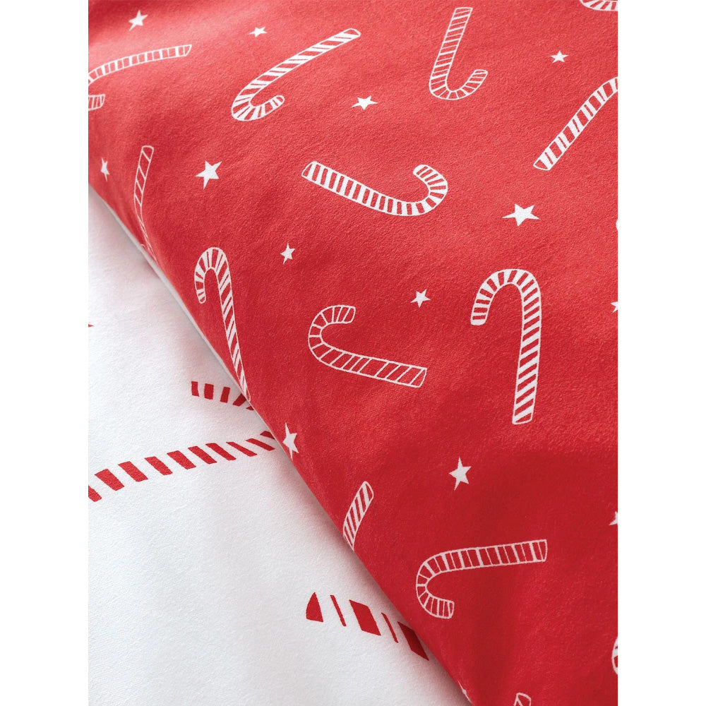 Viv! Christmas Duvet Cover - Candy Cane - Microfibre - Reversible | Delivery ± 2 weeks