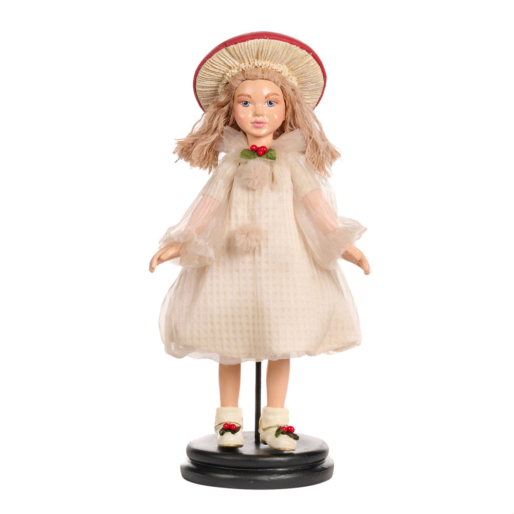 Goodwill M&G Kerstbeeld - Woodland Mushroom Girl Doll w/ Stand - 44cm