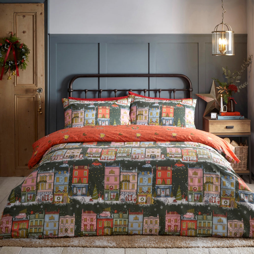 Viv! Christmas Duvet Cover Set - Christmas Spirit - Reversible