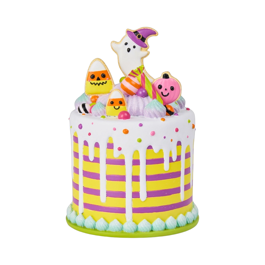 December Diamonds Halloween Decoratie - Taart met Drip Icing en Snoep - 20cm