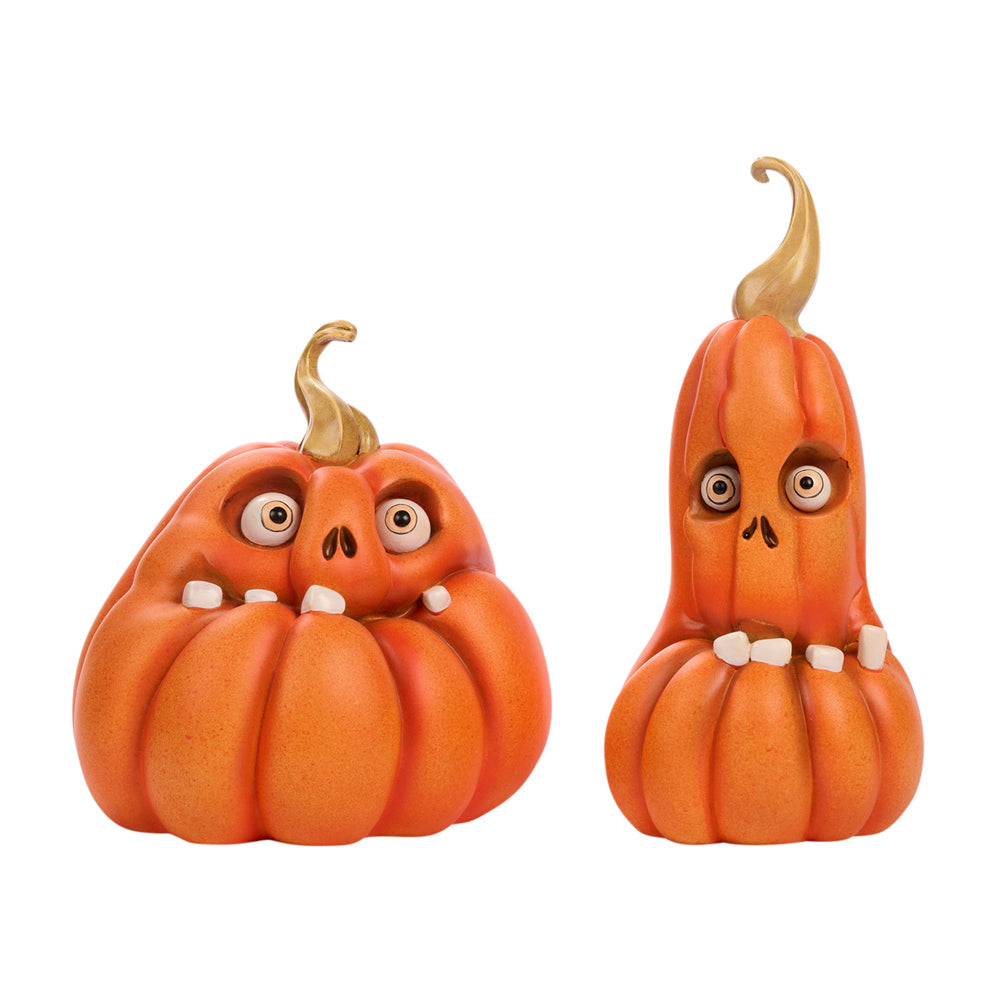 Goodwill M&G Halloween Decor - Mortimer Pumpkin - set of 2 - 21.5cm