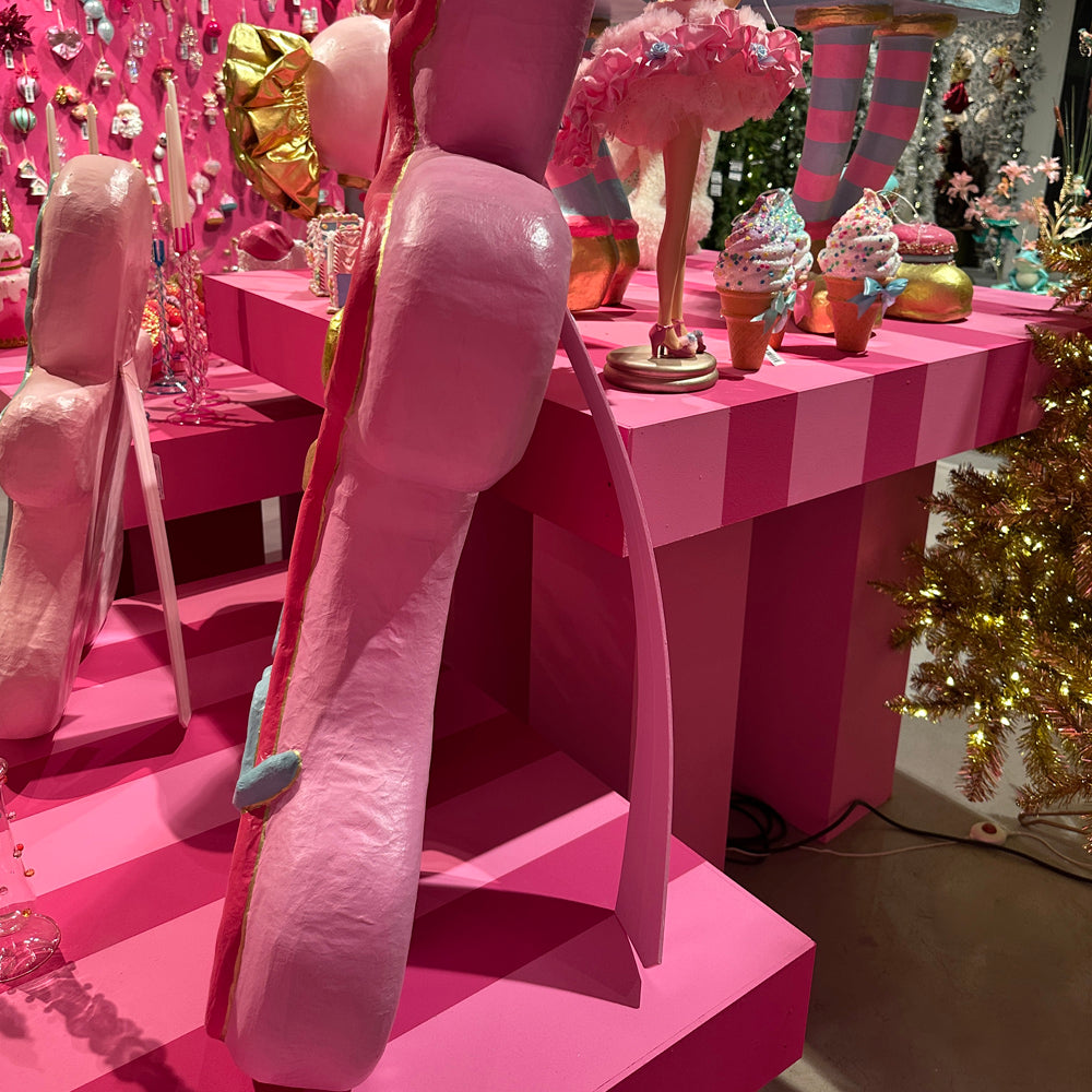 Goodwill M&G Christmas Display - Trendy Candy XXL Gingerbread Figure - Pink - 121 cm