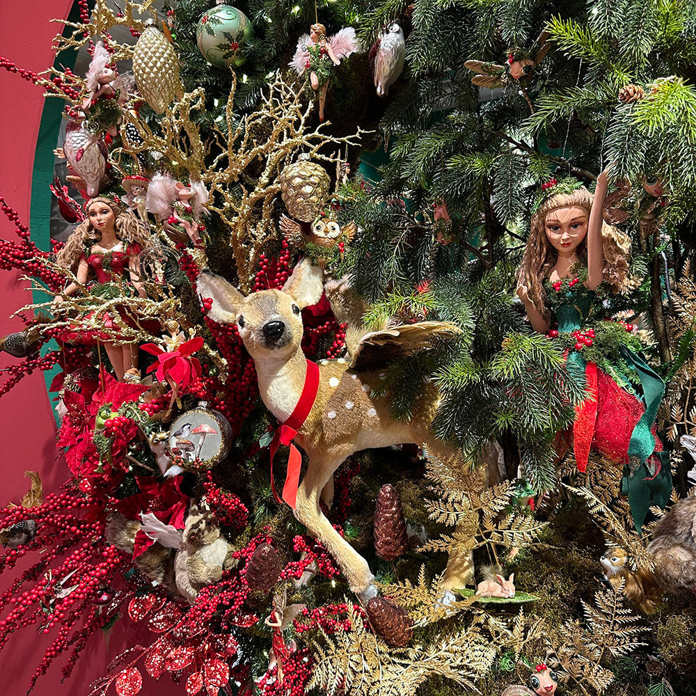 Goodwill M&G Christmas Tabletop Figure - Enchanted Woods Mushroom Fairy on Base - 56cm