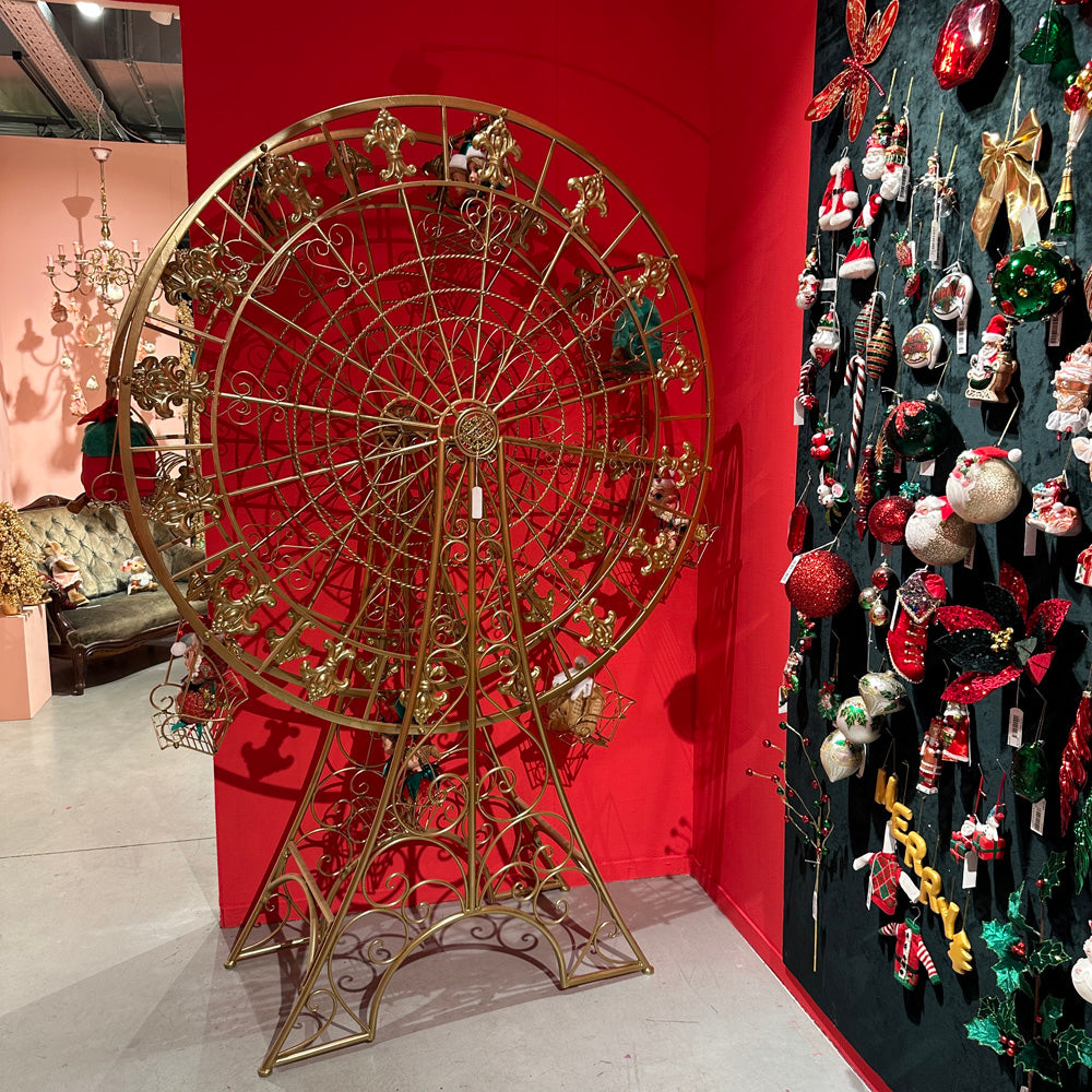 Goodwill M&G Kerst Display - XXL Metalen Reuzenrad met 8 Zitjes - 222cm
