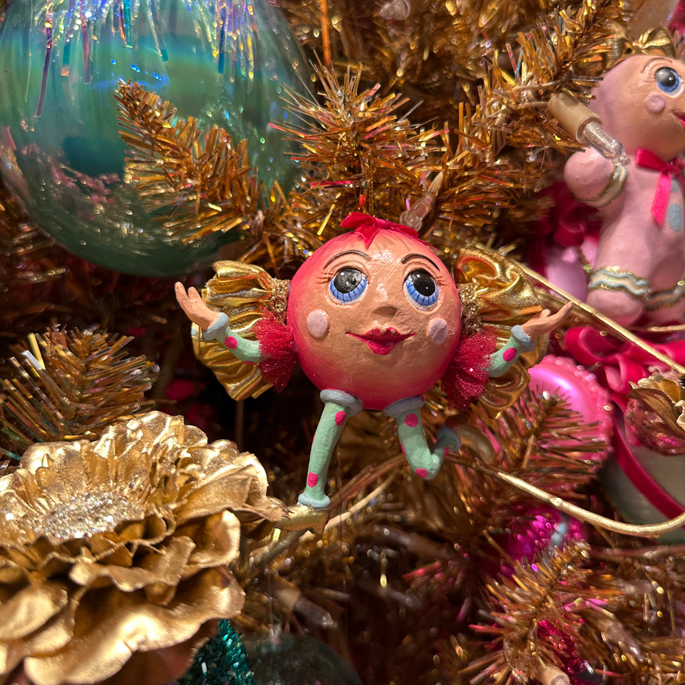 Goodwill M&G Christmas Ornament - Trendy Candy Figures - Set of 2 - Pink Blue - 13 cm