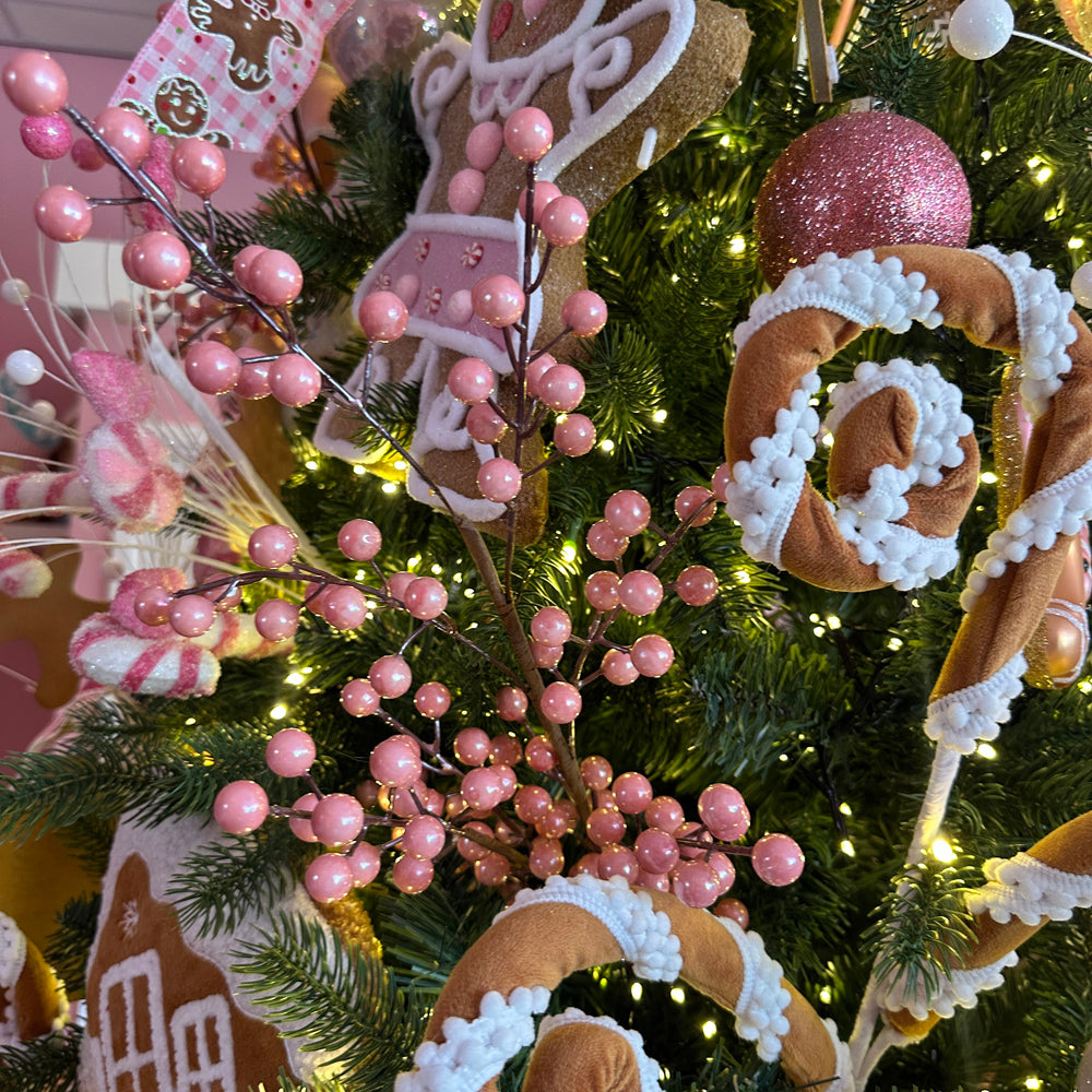 Viv! Christmas Kersttak - Bessentak - roze - 88cm
