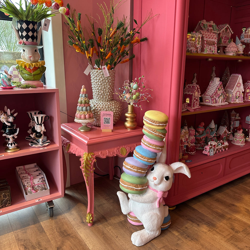 Goodwill M&G Easter Decoration - XL Bunny with Tower Macarons - 90cm
