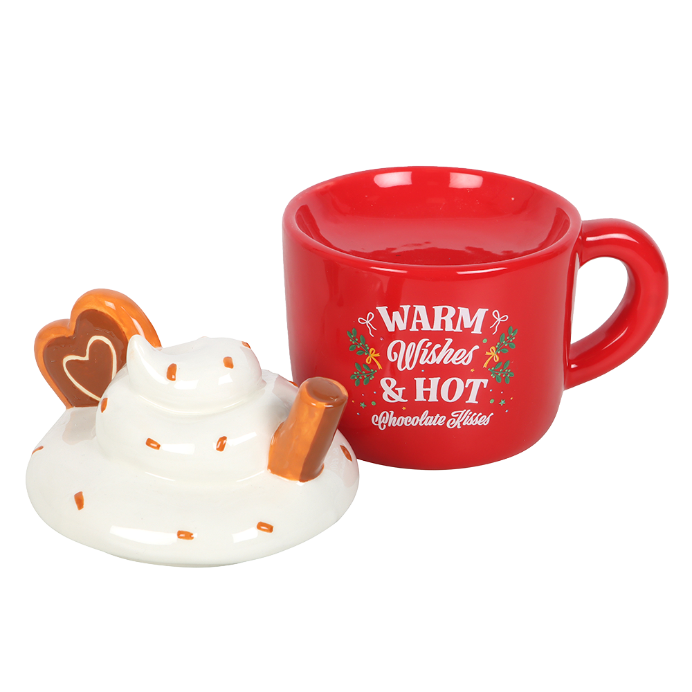 Viv! Christmas Kerst Geurbrander - Warme Chocolademelk Mok - Olie & Wax Melt Brander