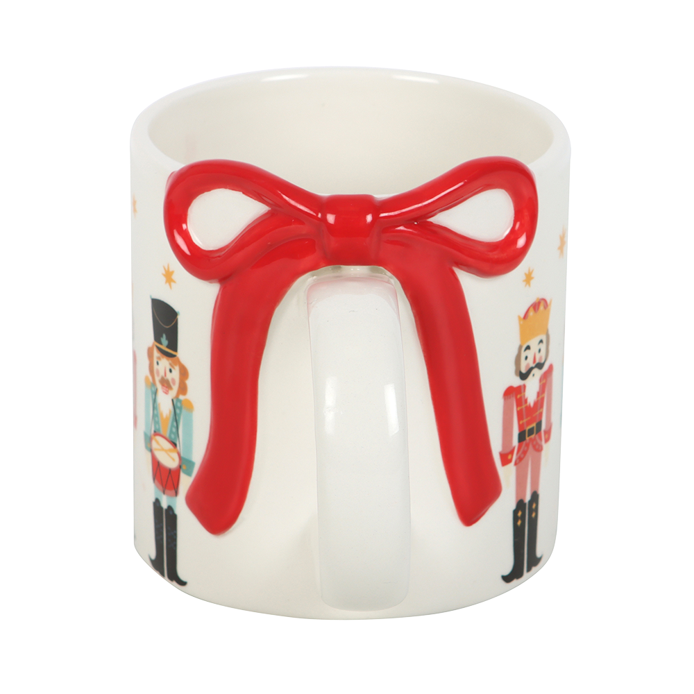 Viv! Christmas Mug - Nutcracker Mug with Bow - Ceramic