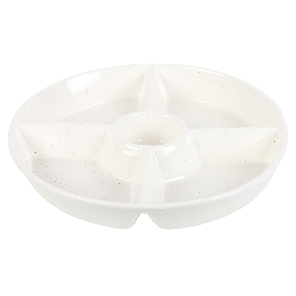 Viv! Christmas Halloween Servies - Spook Chips & Dip Snack Schaal - keramiek