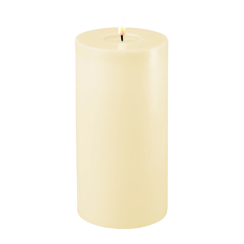 Deluxe Homeart - LED Pillar Candle - 10 × 20 cm - Off-White