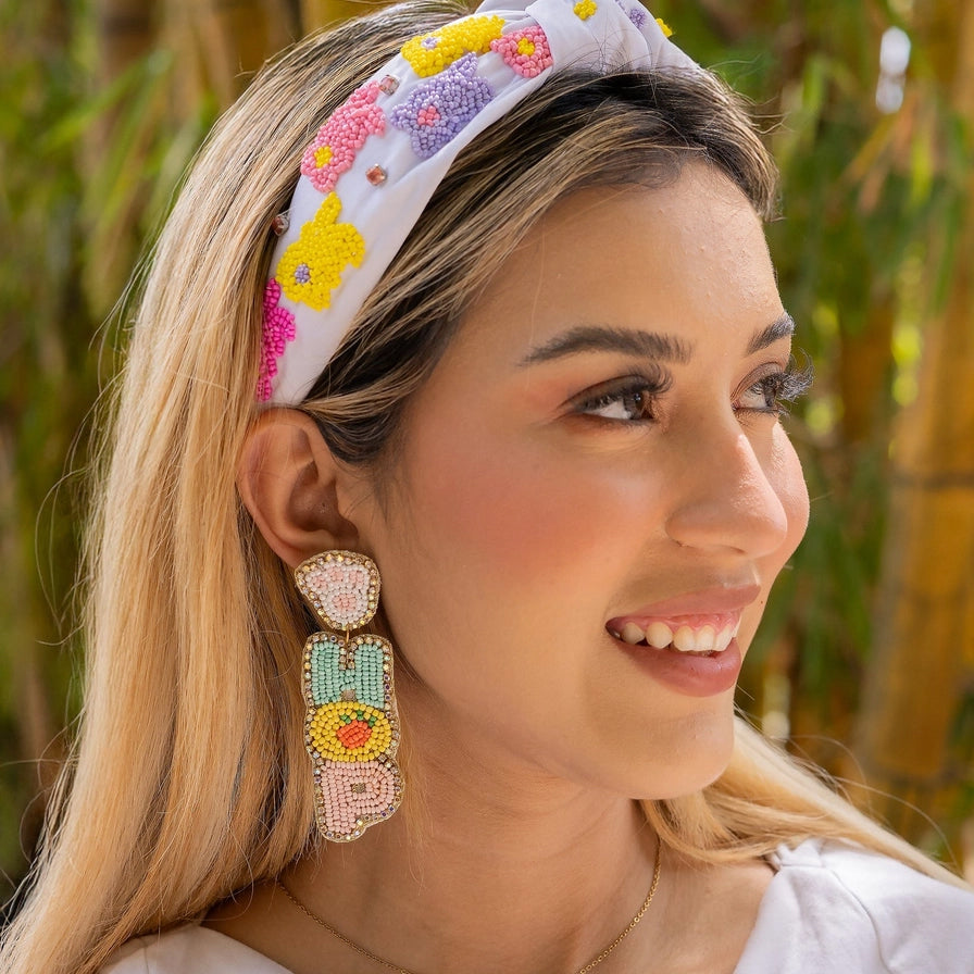 Viv! Christmas Easter Statement Earrings - "HOP"