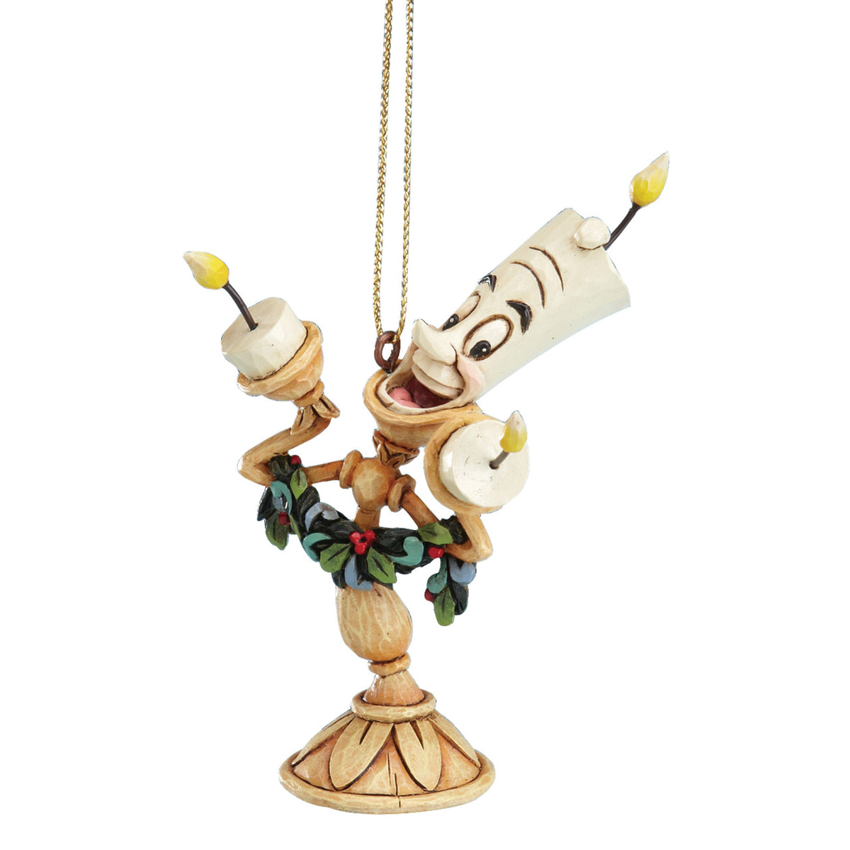 Disney Traditions by Jim Shore Christmas Ornament - Lumière from Beauty and the Beast - 8.5cm | Delivery ± 3 weeks