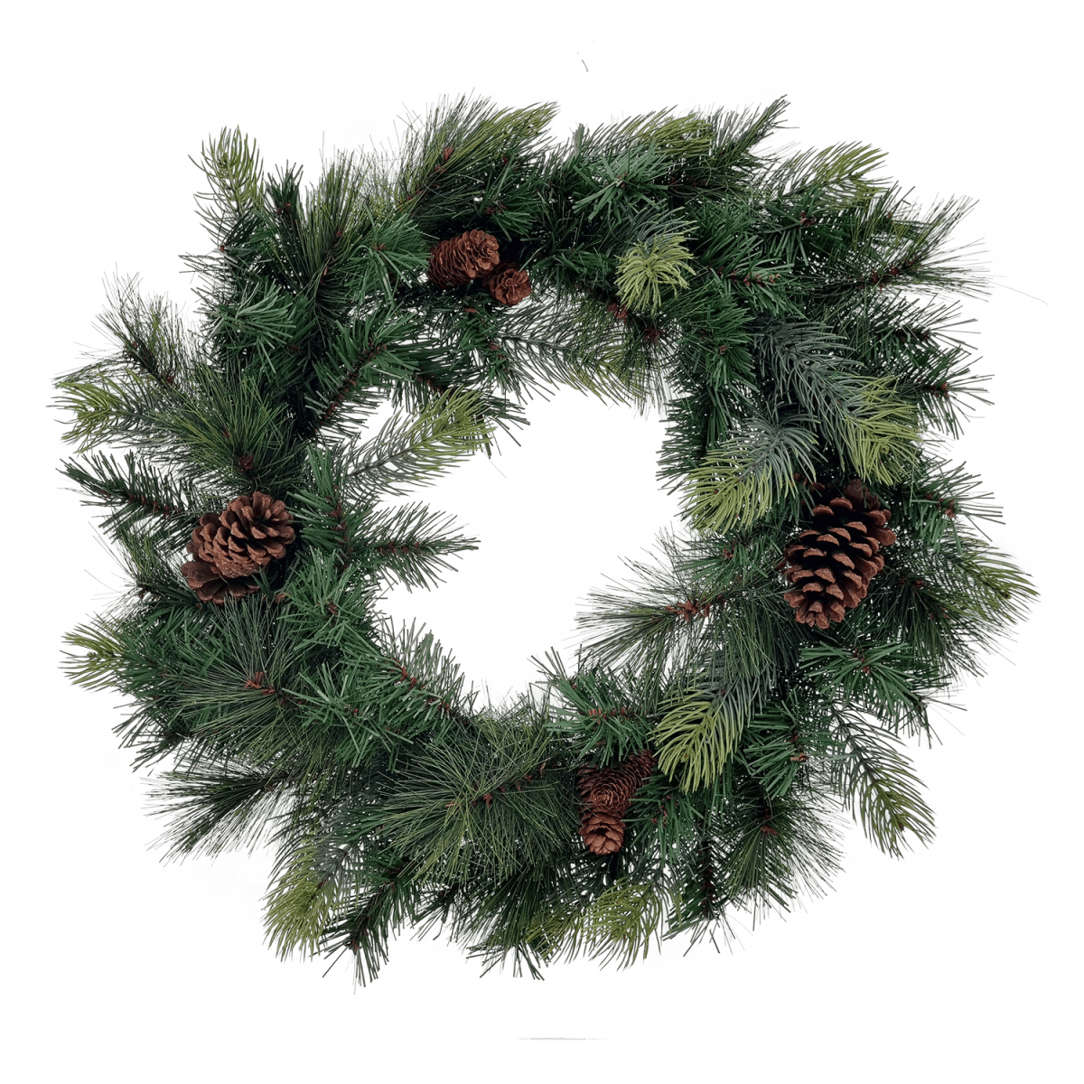 Viv! Home Luxuries Kerstkrans met Dennenappels - groen - Ø60cm - Viv! Home Luxuries