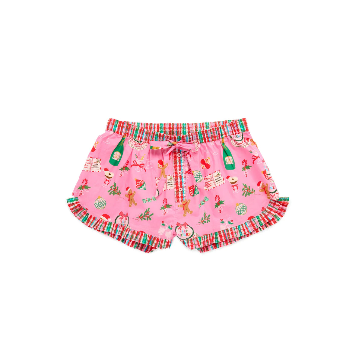 Shiraleah Women's Loungewear - Merry Icons Boxer Shorts