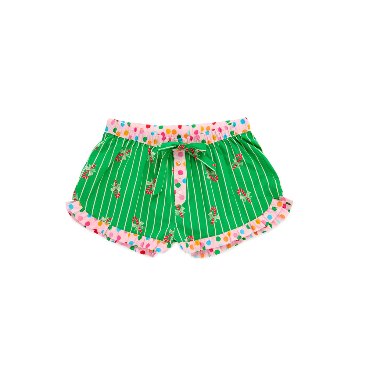 Shiraleah Ropa de Estar por Casa para Mujer - Candy Cane Boxer Shorts