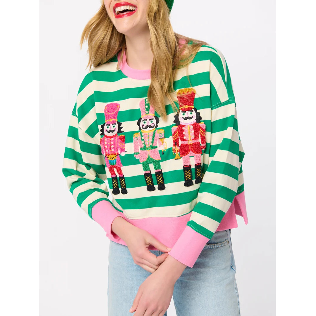 Shiraleah Kerst Kleding - Dames Kersttrui - Nutcracker Relaxed Sweatshirt