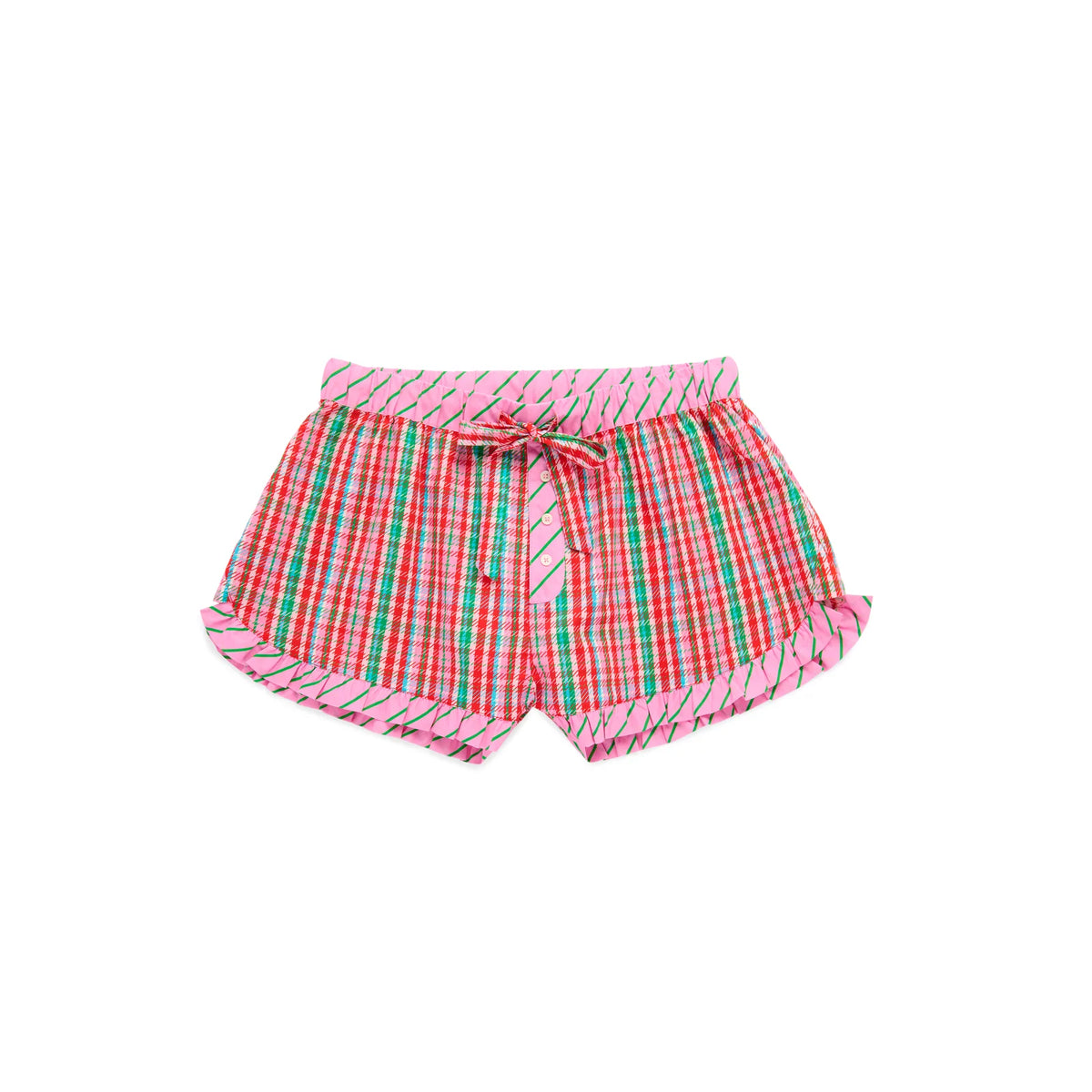 Shiraleah Weihnachtskleidung - Damen Loungewear - Plaid Boxershorts