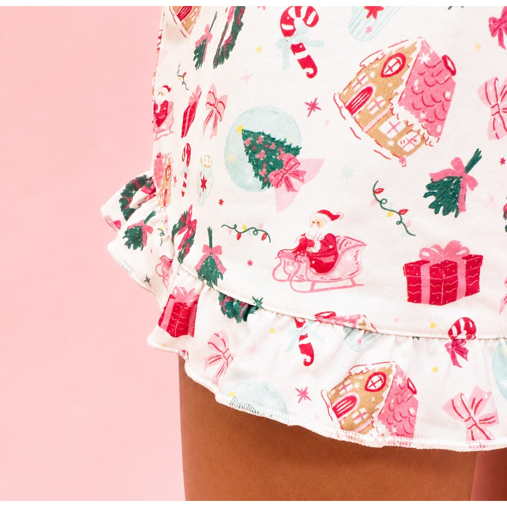 Rock Paper Scissors - Women's Christmas Pajama Set - Santa's Sugarplum