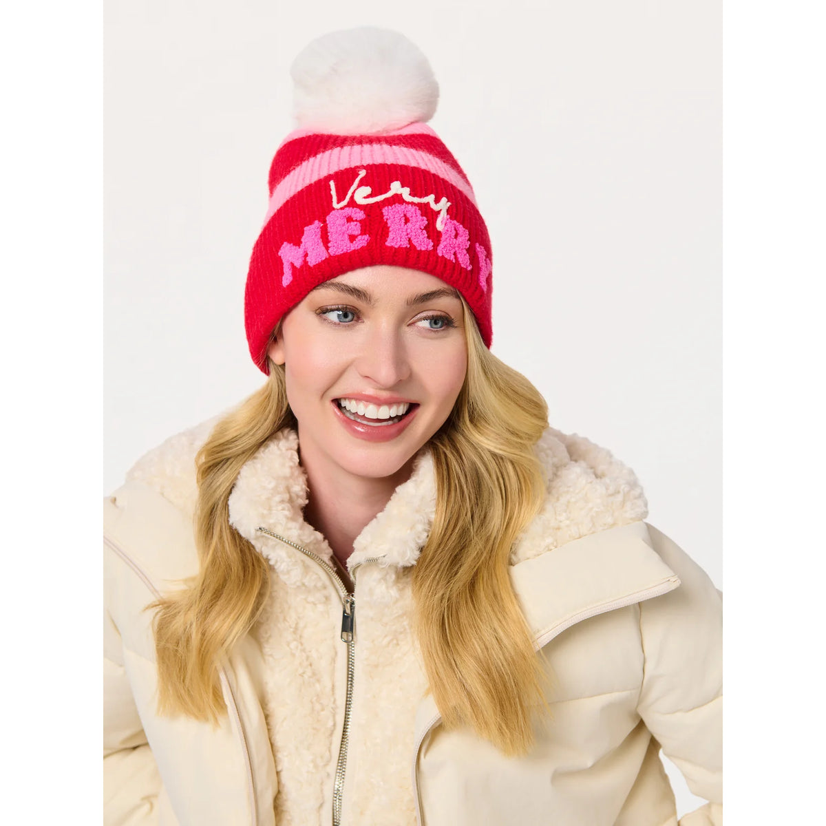 Shiraleah Dames Gebreide Kerst Muts - Very Merry Beanie