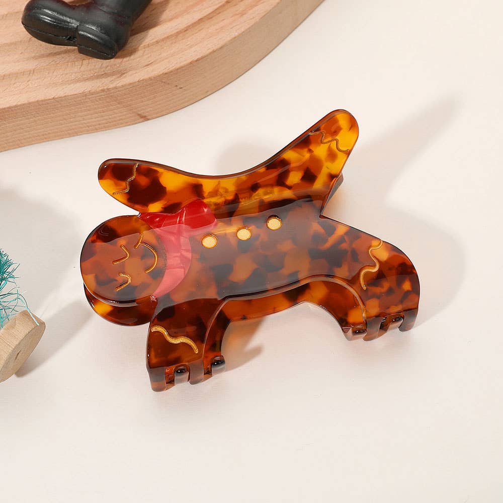 Viv! Christmas Kerst Haarclip - Gingerbread Man