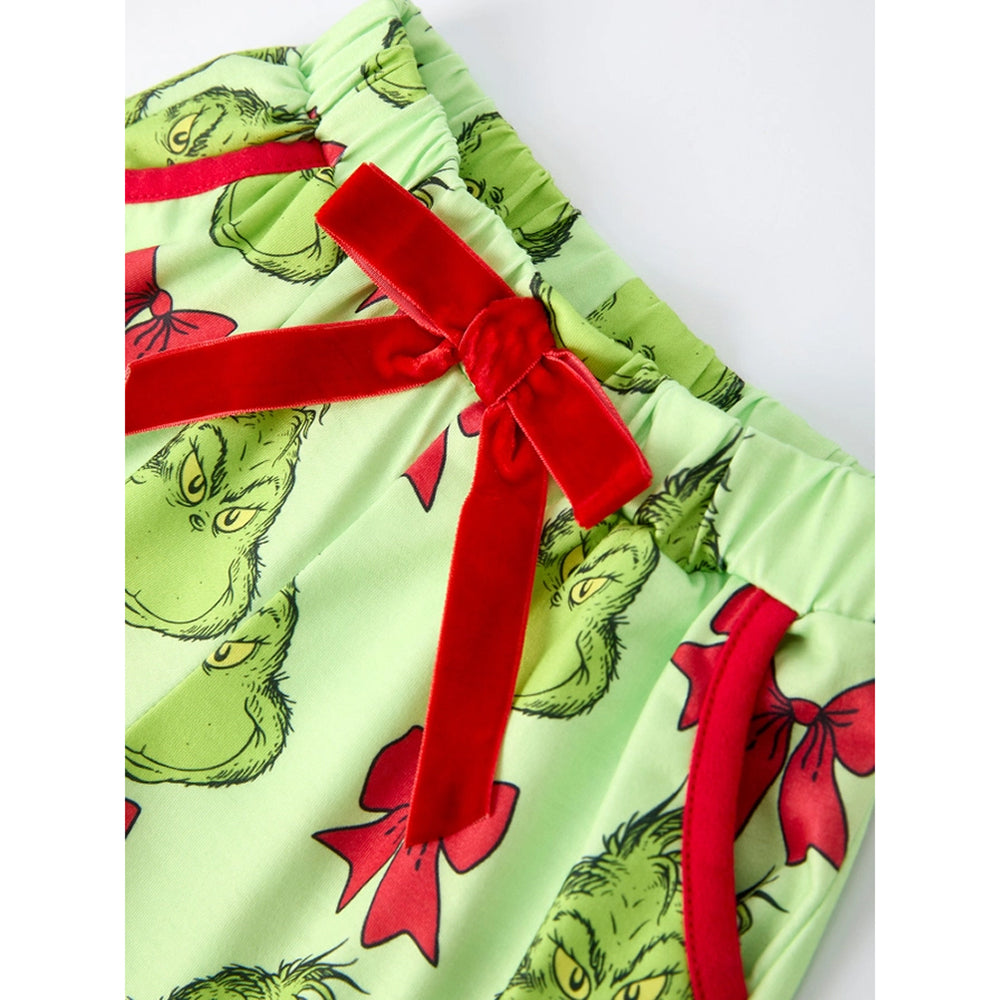 Rylee Faith Designs - Girls' Christmas Pajama Set - Grinch