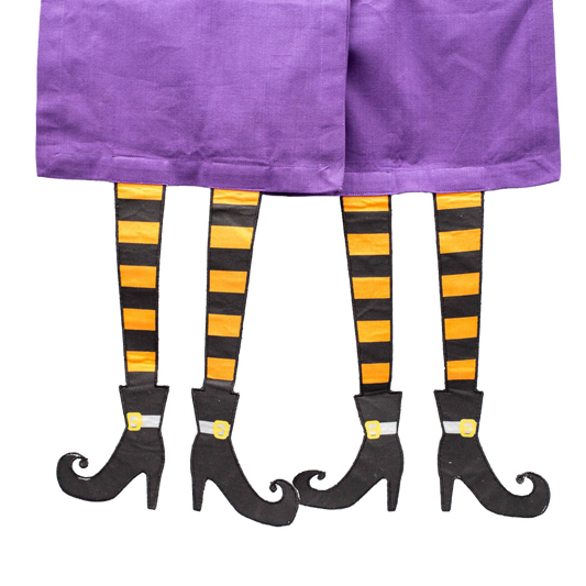 Viv! Christmas Halloween Keukentextiel - Wicked Witch Paarse Tafelloper - katoen