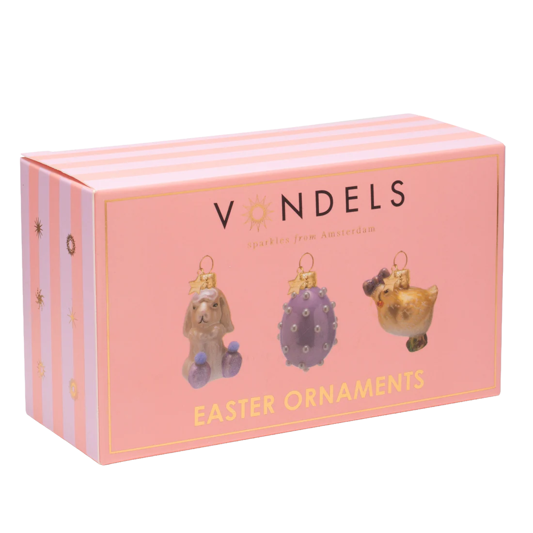 Vondel's Easter Decoration Ornament - Sleepover and Pearls - set of 3