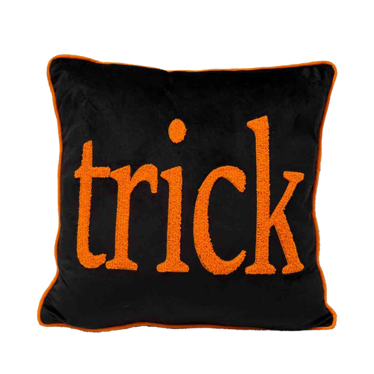 Viv! Christmas Halloween Kussen - Dubbelzijdig met 'Trick or Treat' Tekst - 40x40cm