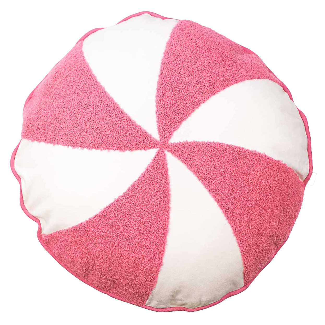 Viv! Christmas Kerst Kussen - Pepermunt Snoep - roze wit - 46x46cm