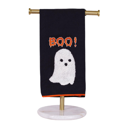 Viv! Christmas Halloween Keukentextiel - 'Boo' Spook Theedoek - katoen