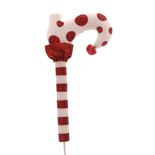 Viv! Christmas Weihnachtszweig – Elfenschuh mit Polkadots – Rot Weiß – 61 cm