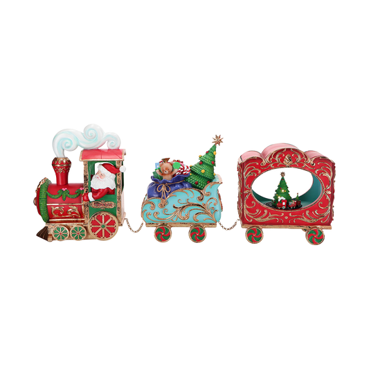 Viv! Christmas Kerstbeeld - Kersttrein met Animatie, Muziek en LED