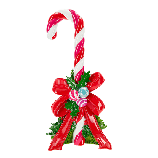 Viv! Christmas Figura de Navidad - Candy Cane con Lazo - rosa rojo - 46cm